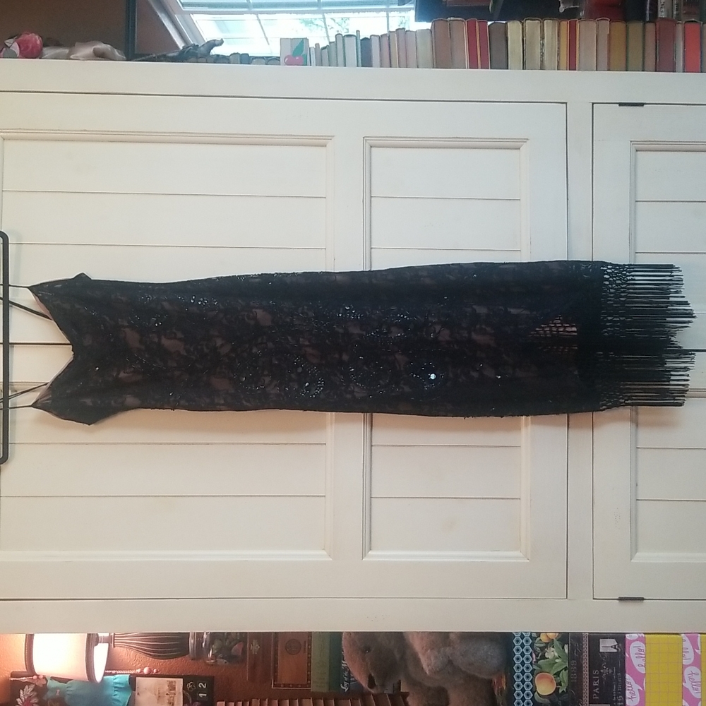 Formal Dress Lace & Beaded Size Small